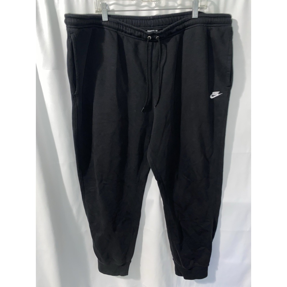 NIKE Sportswear Club Essential Fleece Joggers Size 3XL-TALL Black FN3787 010
